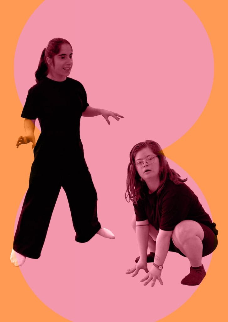Ein inklusiver Tanz- und Musicalabend 5 A6 Flyer Hannah und Rueya ohne Schrift